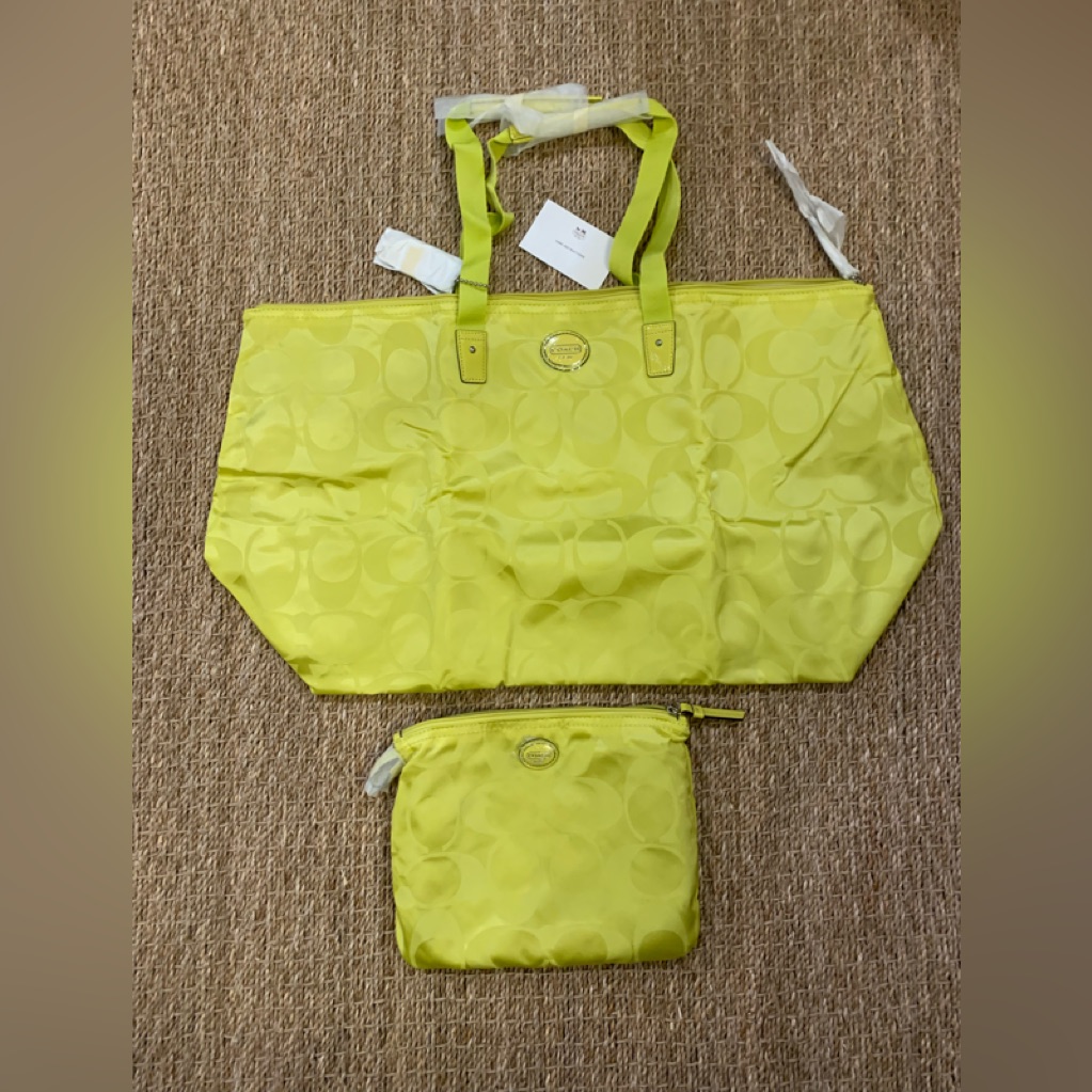 Coach Signature Weekender Foldable Travel Tote